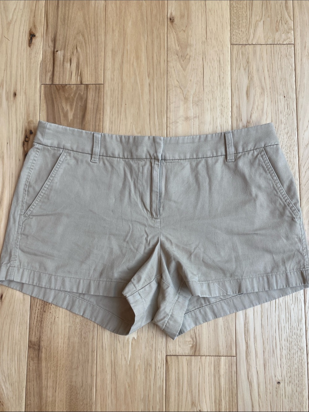 J. Crew Women's Tan Cotton Chino Shorts